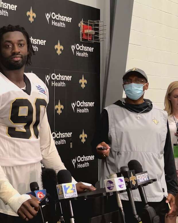 Tanoh Kpassagnon Recaps Day 10 of Saints Training Camp